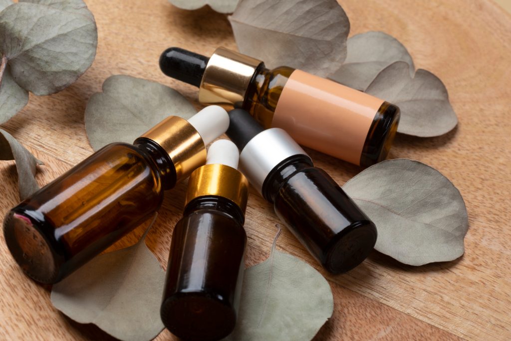 Un primer plano de un elegante tratamiento de cuidado personal de belleza